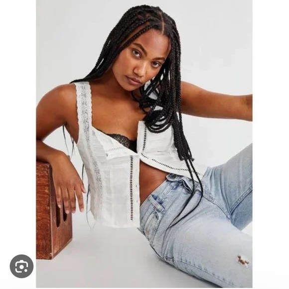 Free People Maggie Lace Tank - Picture 2 of 3